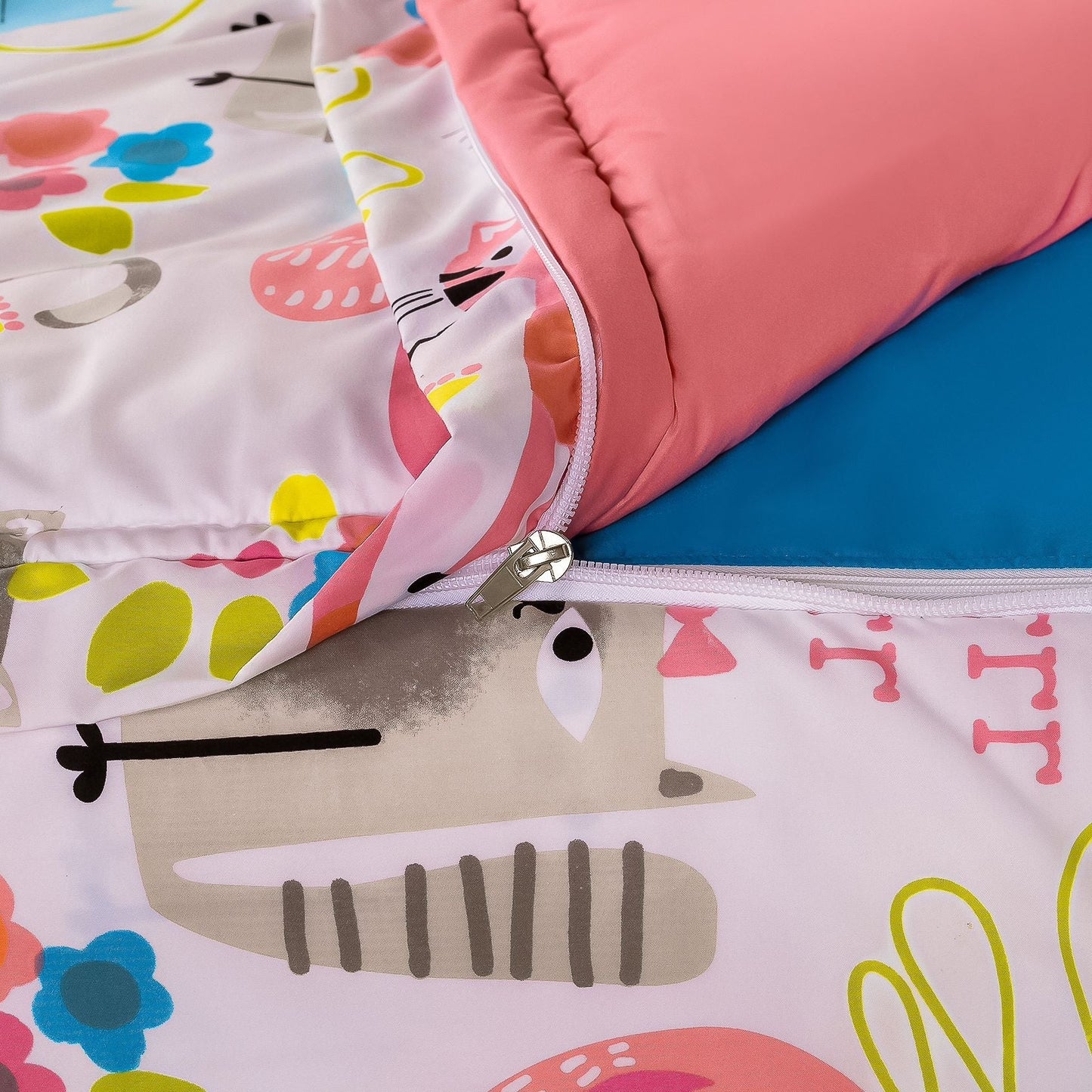 Siscovers I Heart Cats Bunkie Deluxe Set di biancheria da letto con cerniera