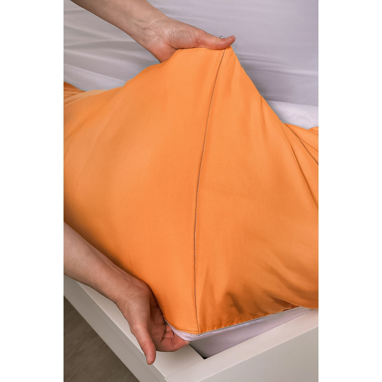 Set di biancheria da letto Siscovers Orange Bunkie Deluxe con cerniera