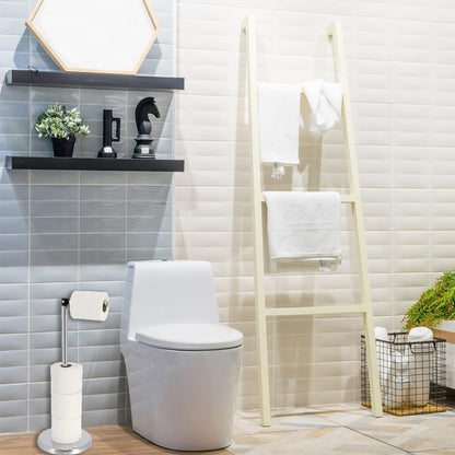 Porta carta igienica elegante con braccio pieghevole e supporto compatto in metallo indipendente - Diametro 8 pollici X 22 H