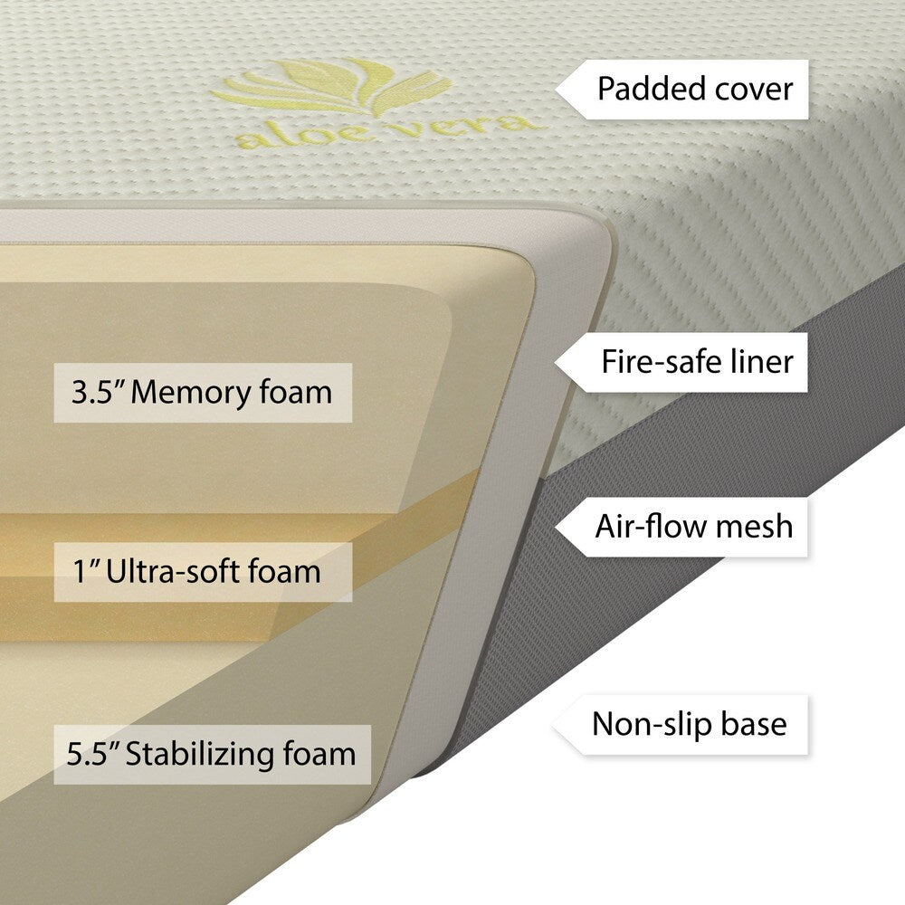 Materasso in memory foam da 10 pollici per letto matrimoniale Sleep Collection