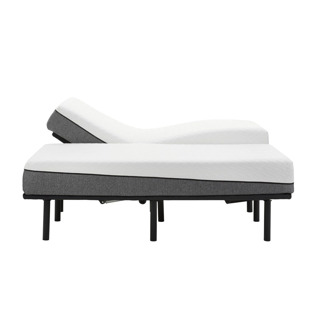 Materasso in memory foam Sleep Zone Huntington da 10 pollici e base regolabile Z150