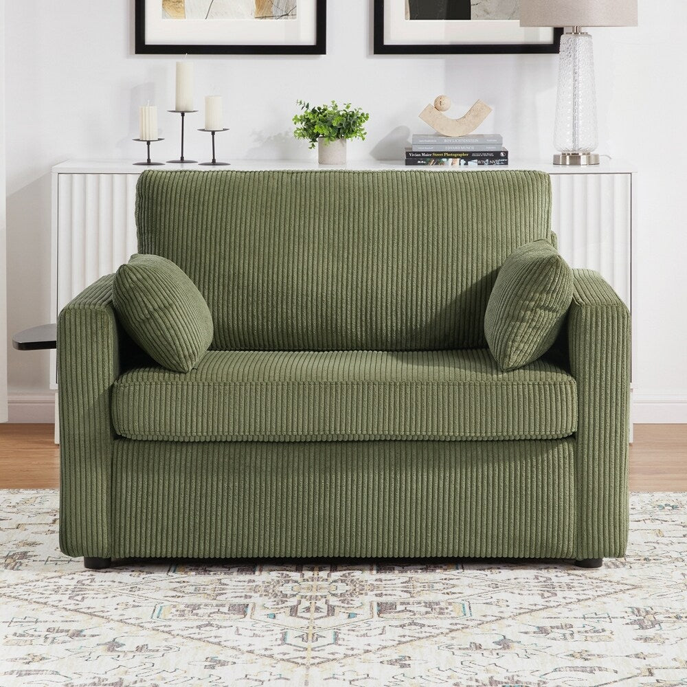 Divano letto a due posti con materasso pieghevole, tasca portaoggetti e due porte USB - 2 posti