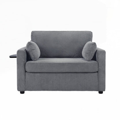 Divano letto a due posti con materasso pieghevole, tasca portaoggetti e due porte USB - 2 posti