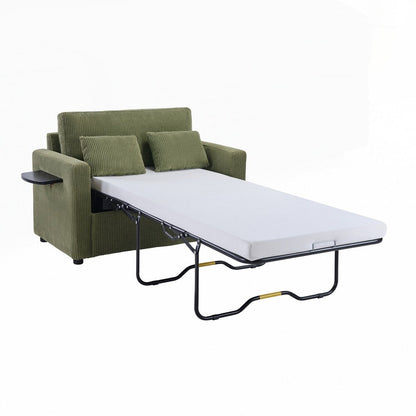 Divano letto a due posti con materasso pieghevole, tasca portaoggetti e due porte USB - 2 posti