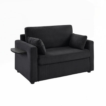 Divano letto a due posti con materasso pieghevole, tasca portaoggetti e due porte USB - 2 posti