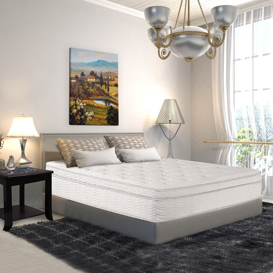 Materasso a molle ibrido Sleeplanner da 13 pollici con box top Dura Coil