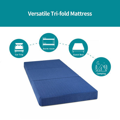 Materasso pieghevole Sleeplanner Twin, materasso da campeggio, materasso da pavimento per adulti e bambini