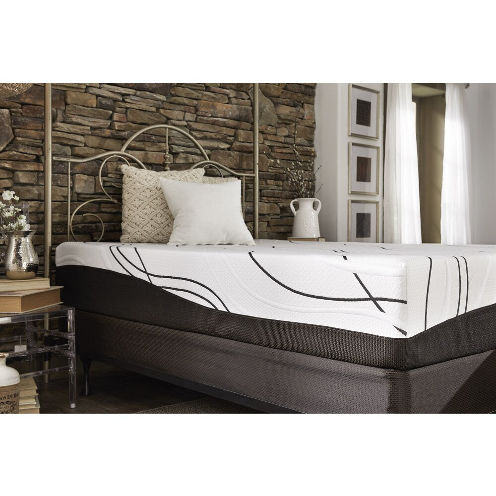 Set di materassi ibridi in memory foam gel king-size da 12 pollici Slumber Solutions