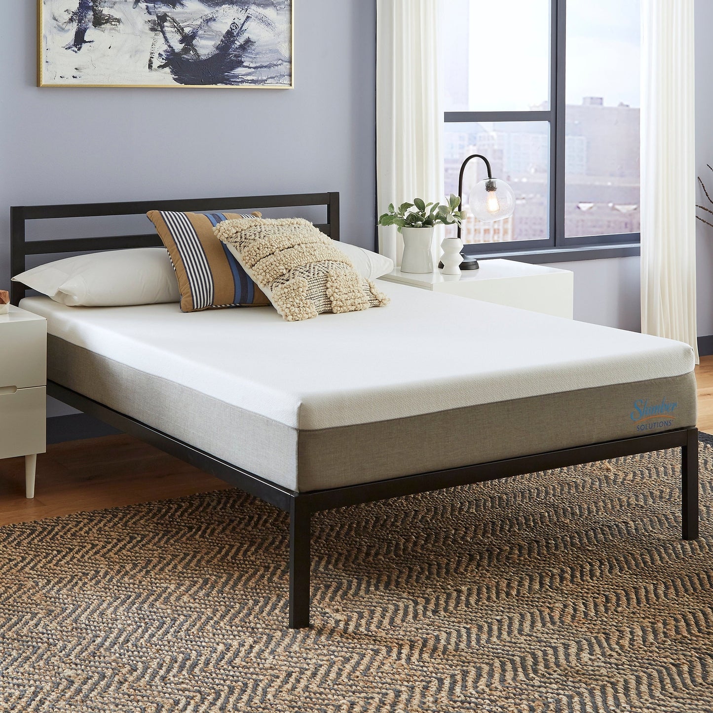 Materasso in memory foam gel Slumber Solutions Essentials da 10 pollici - Bianco