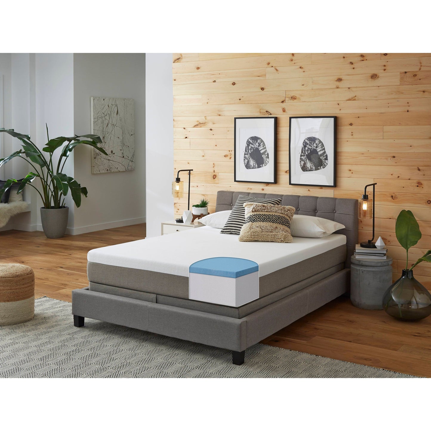 Set di materassi in memory foam gel Slumber Solutions Essentials da 12 pollici