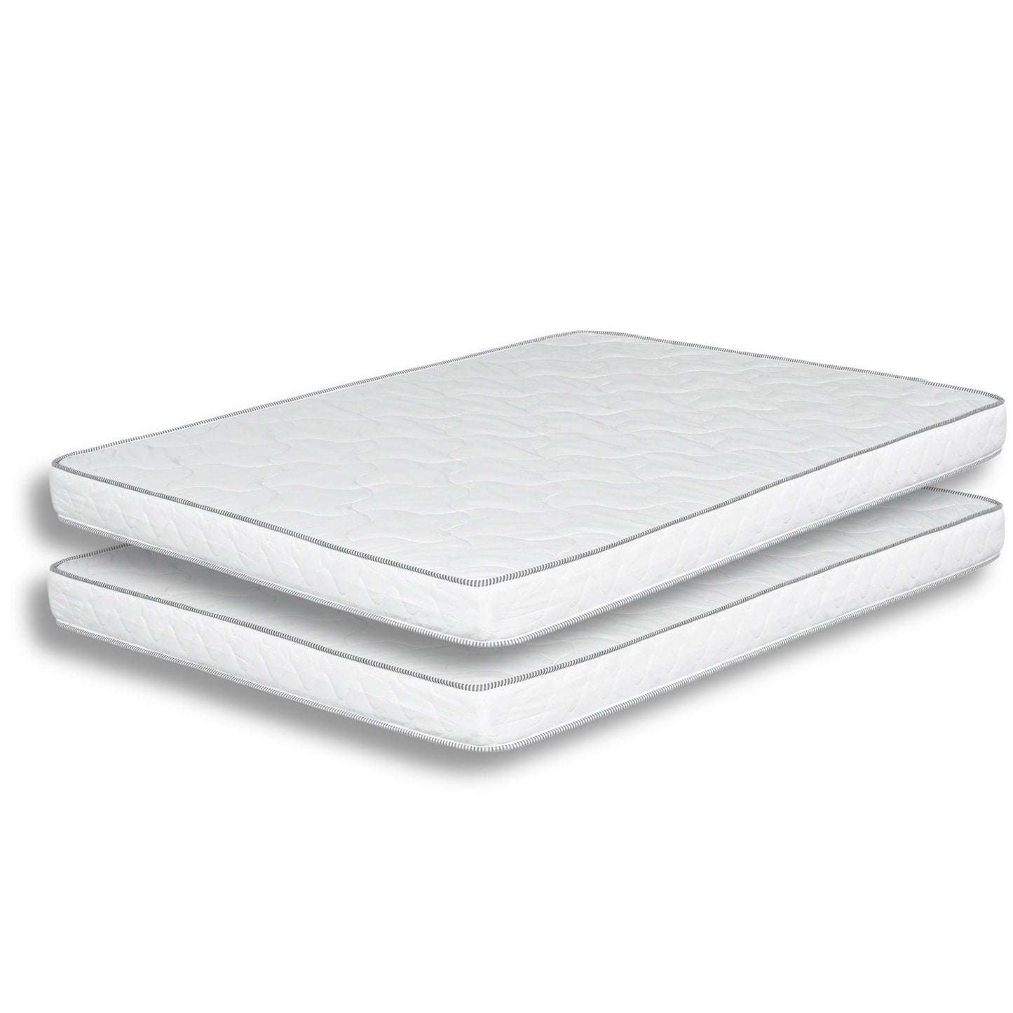 Set di 2 materassi singoli Sly da 6 pollici, nucleo in schiuma di poliuretano di media grandezza