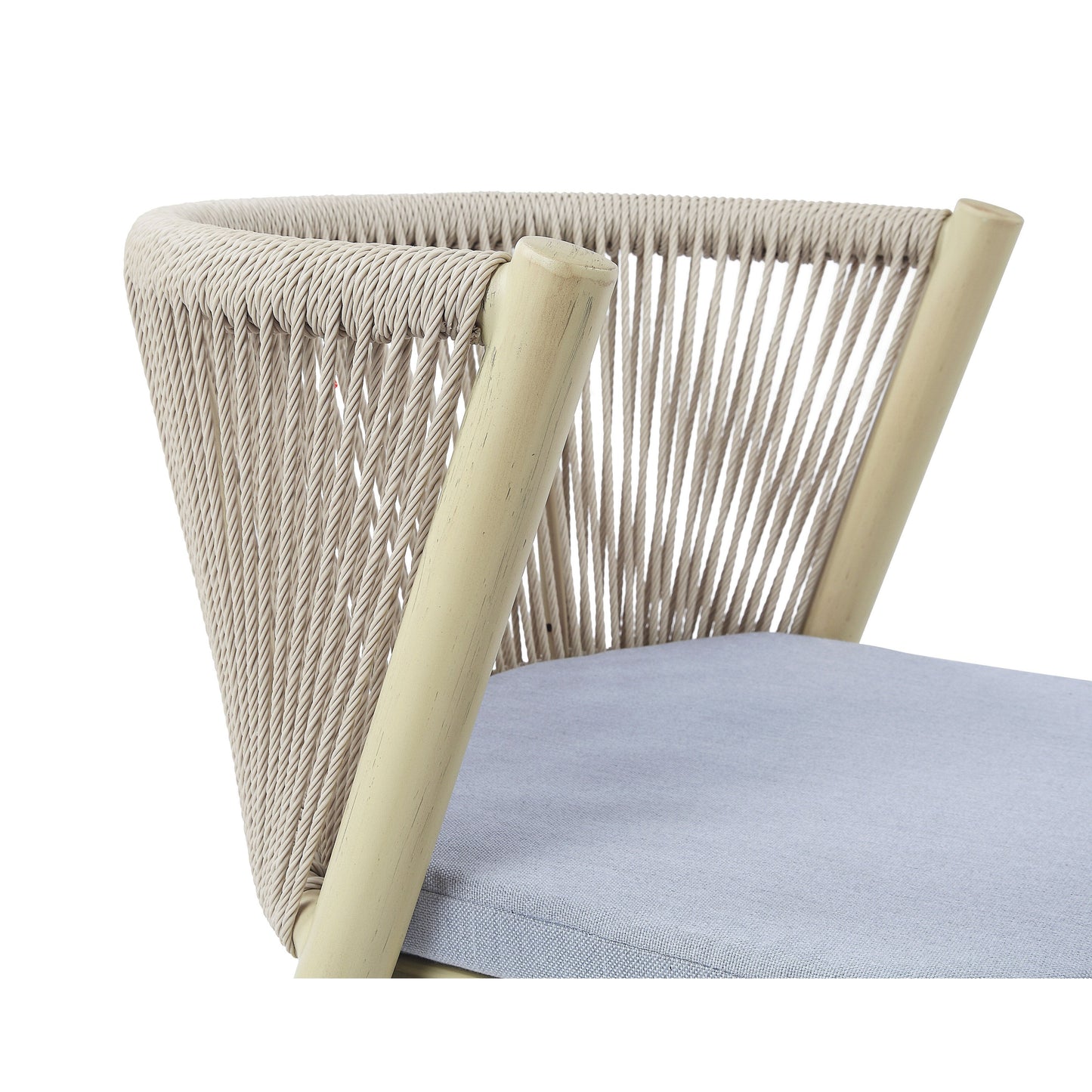 Set da bistrot da esterno in alluminio da 3 pezzi in stile Mid-Century Modern per piccoli spazi di Furniture of America