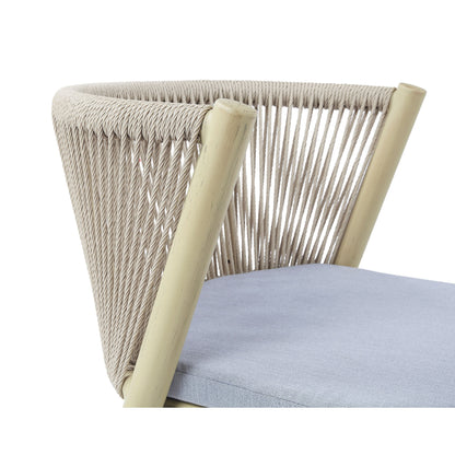 Set da bistrot da esterno in alluminio da 3 pezzi in stile Mid-Century Modern per piccoli spazi di Furniture of America