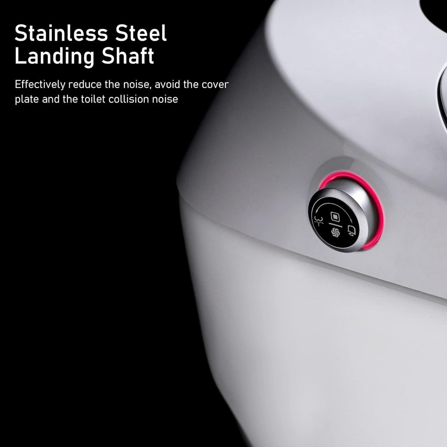 WC intelligente, WC bidet monoblocco per bagni, WC moderno allungato con acqua calda, doppio scarico automatico, funzionamento con sensore a pedale