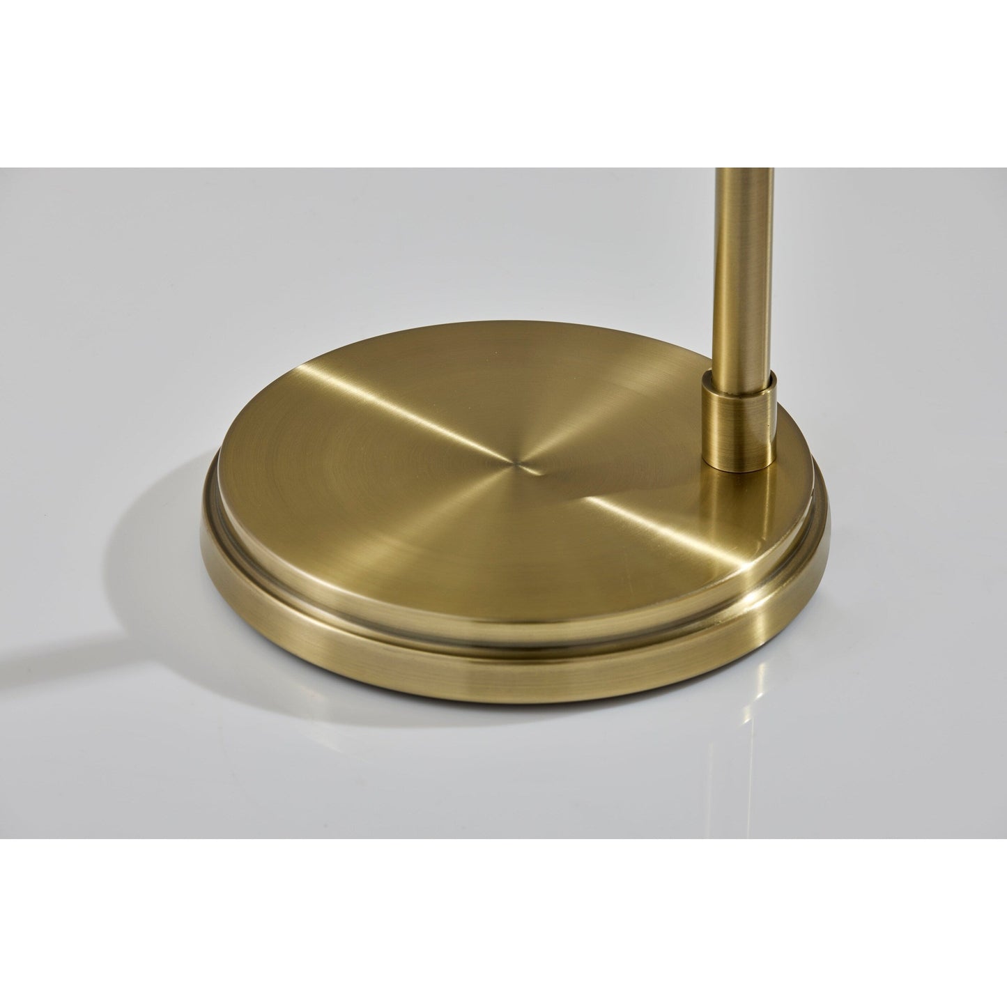 Lampada da terra in vetro fumé - Ottone