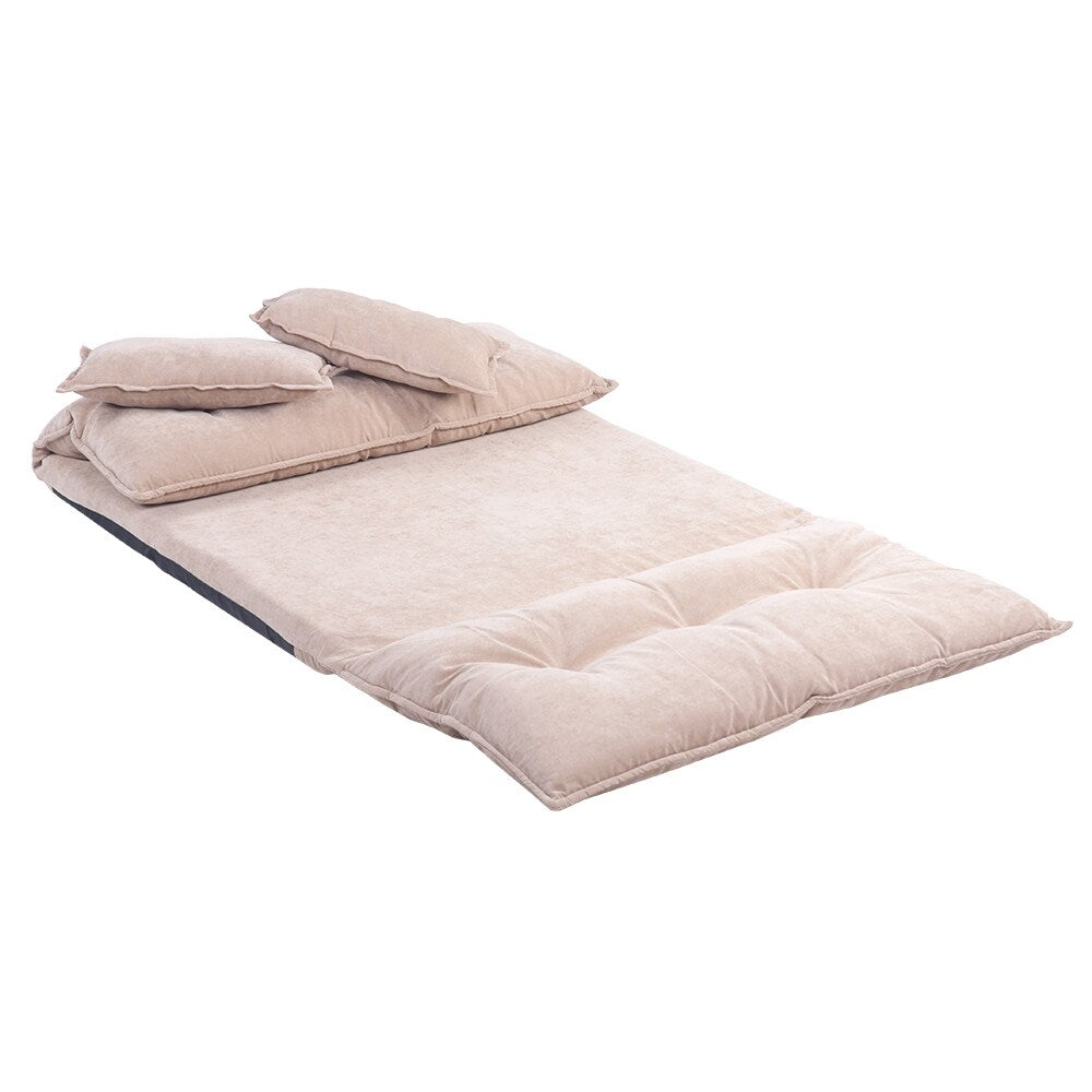 Divano letto futon pieghevole regolabile Nestfair con 2 cuscini