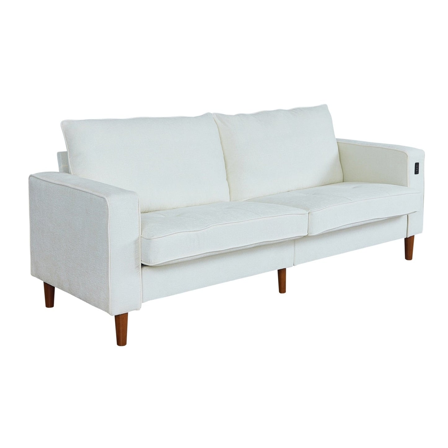 82.7 Divani per soggiorno, comodi divani a due posti, divano a due posti in velluto a coste, facile da montare con USB