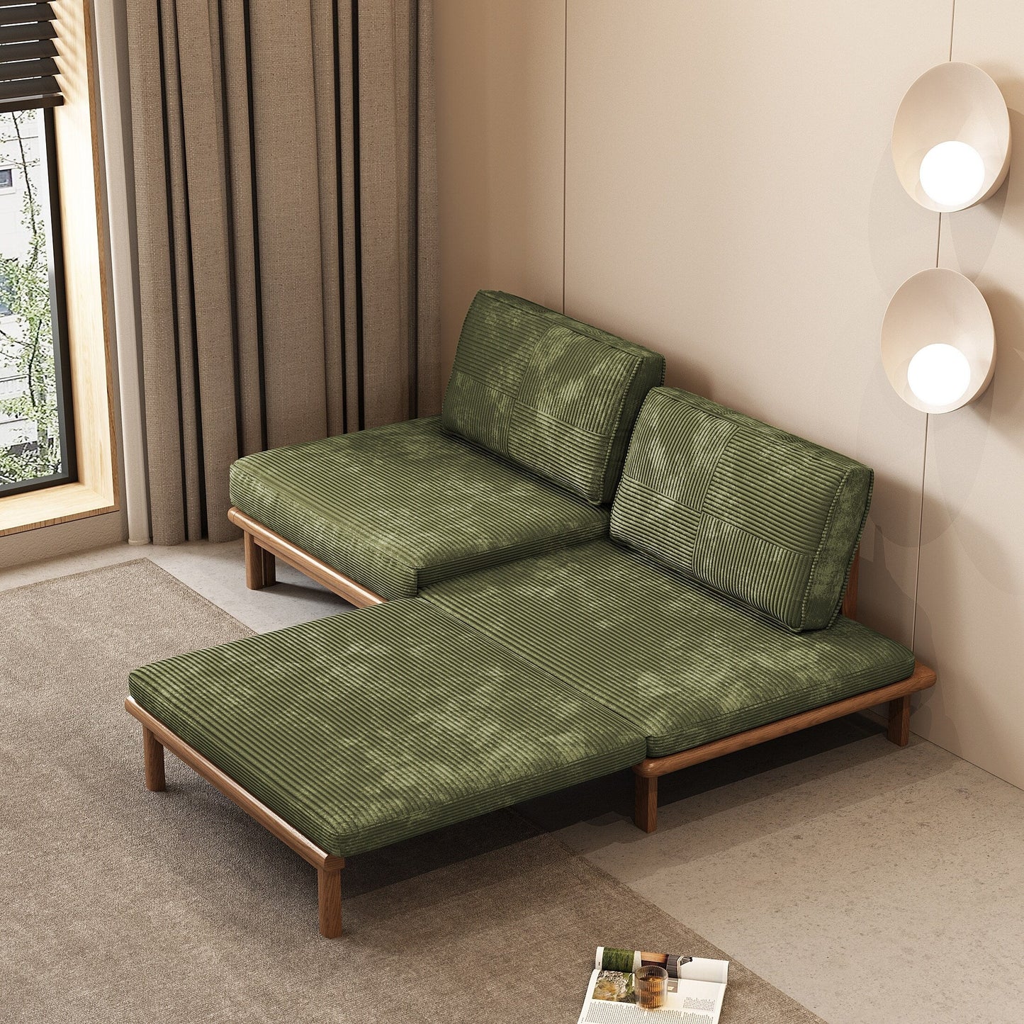 Divano letto, divano letto, divano letto estraibile, divano letto a L