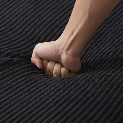 Divano letto in velluto a coste con porte USB