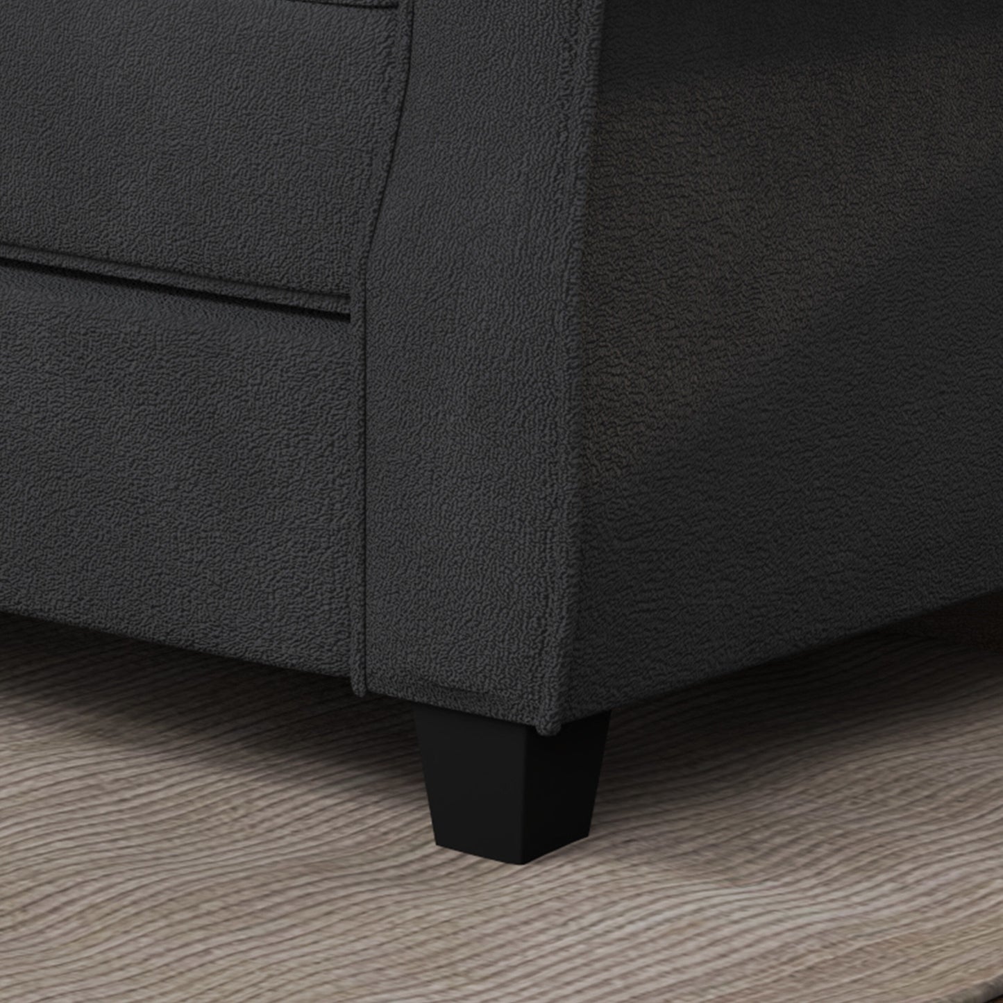 Divano imbottito con struttura in legno massello - 30,30 x 56,30 x 33,10