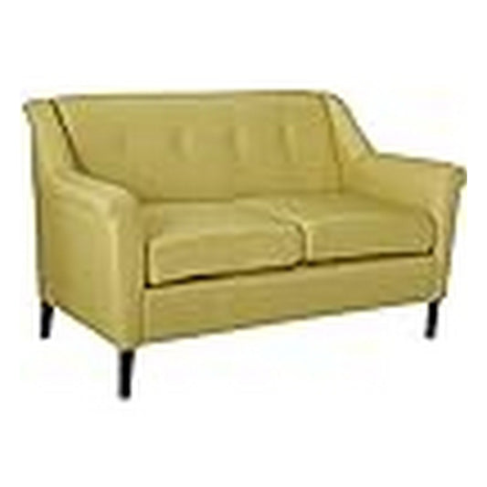 Divano, braccioli svasati, 62 pollici, 2 posti, verde chiaro, legno massello