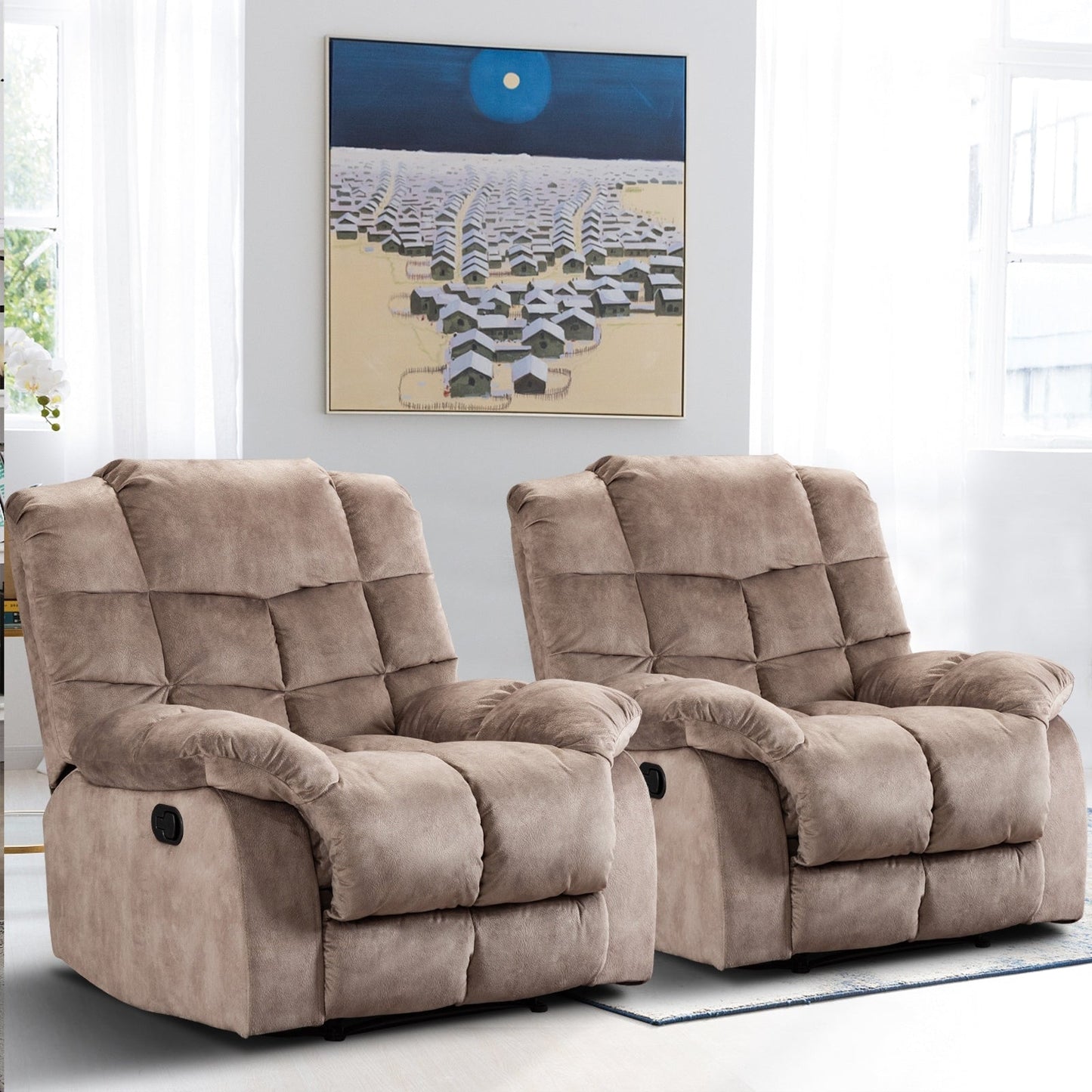 Poltrona reclinabile ergonomica imbottita manuale