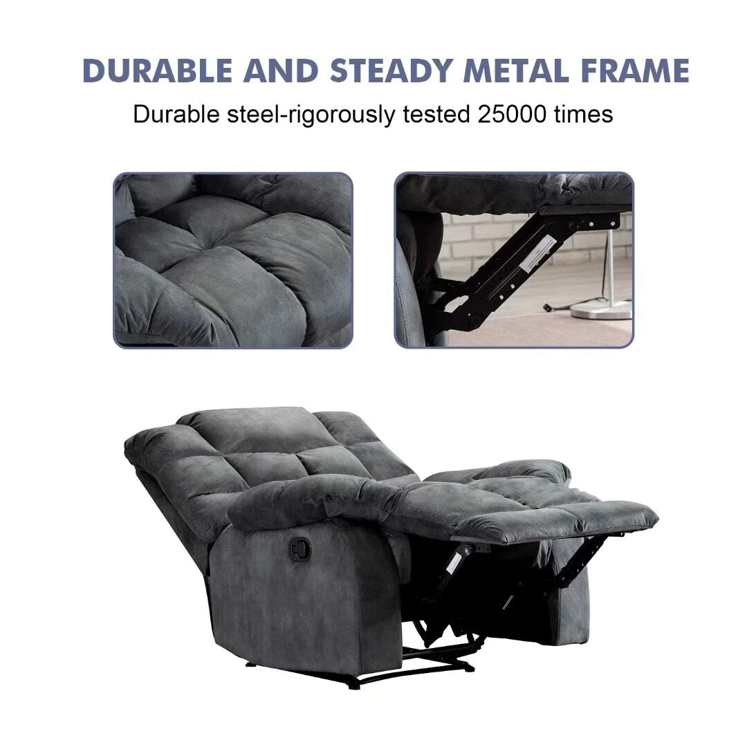 Poltrona reclinabile ergonomica imbottita manuale