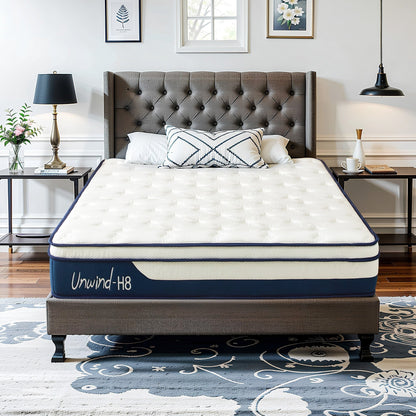 Materasso ibrido SogesSleep da 12 pollici in una scatola con memory foam