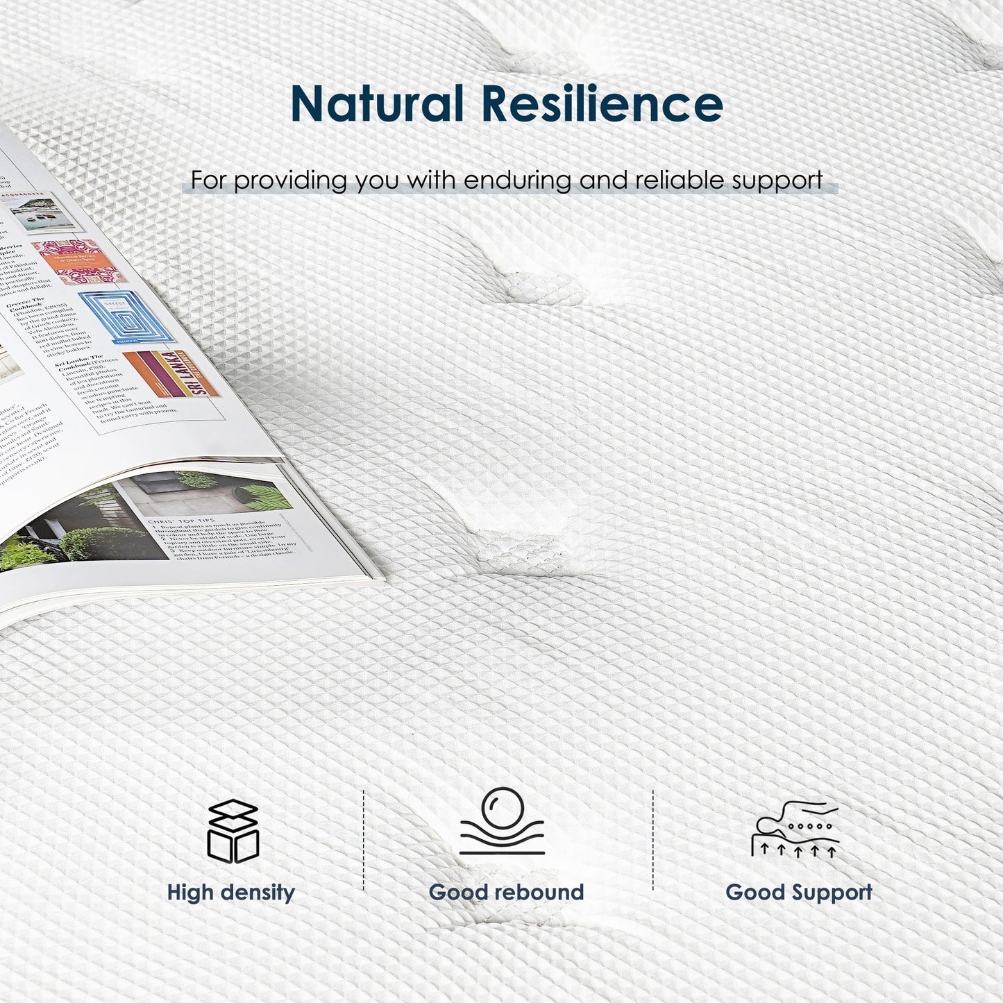 Materasso ibrido SogesSleep da 12 pollici in una scatola con memory foam