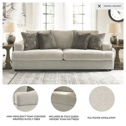 Divano letto Queen Soletren - Pietra