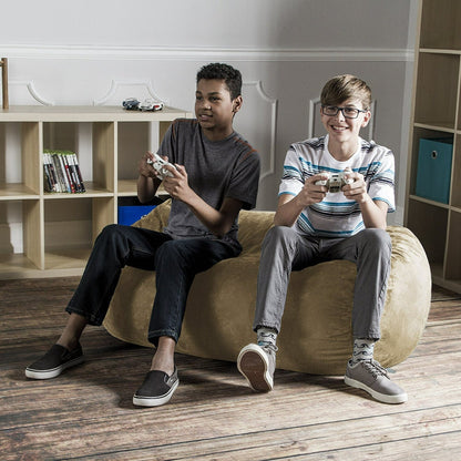 Poltrona a sacco solida - 4' - Beige cammello