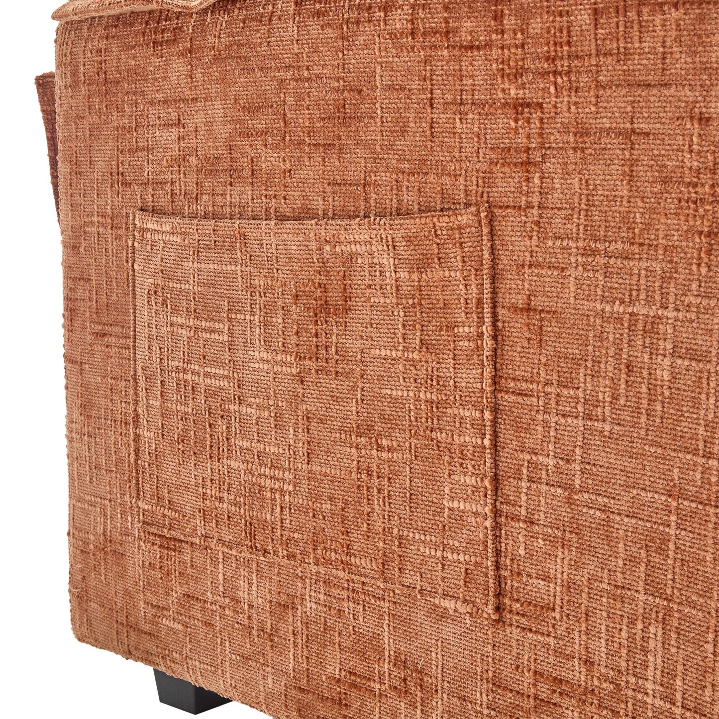 Costruzione solida, la struttura complessiva del divano è stabile, due sgabelli e divano a due posti con tasche laterali