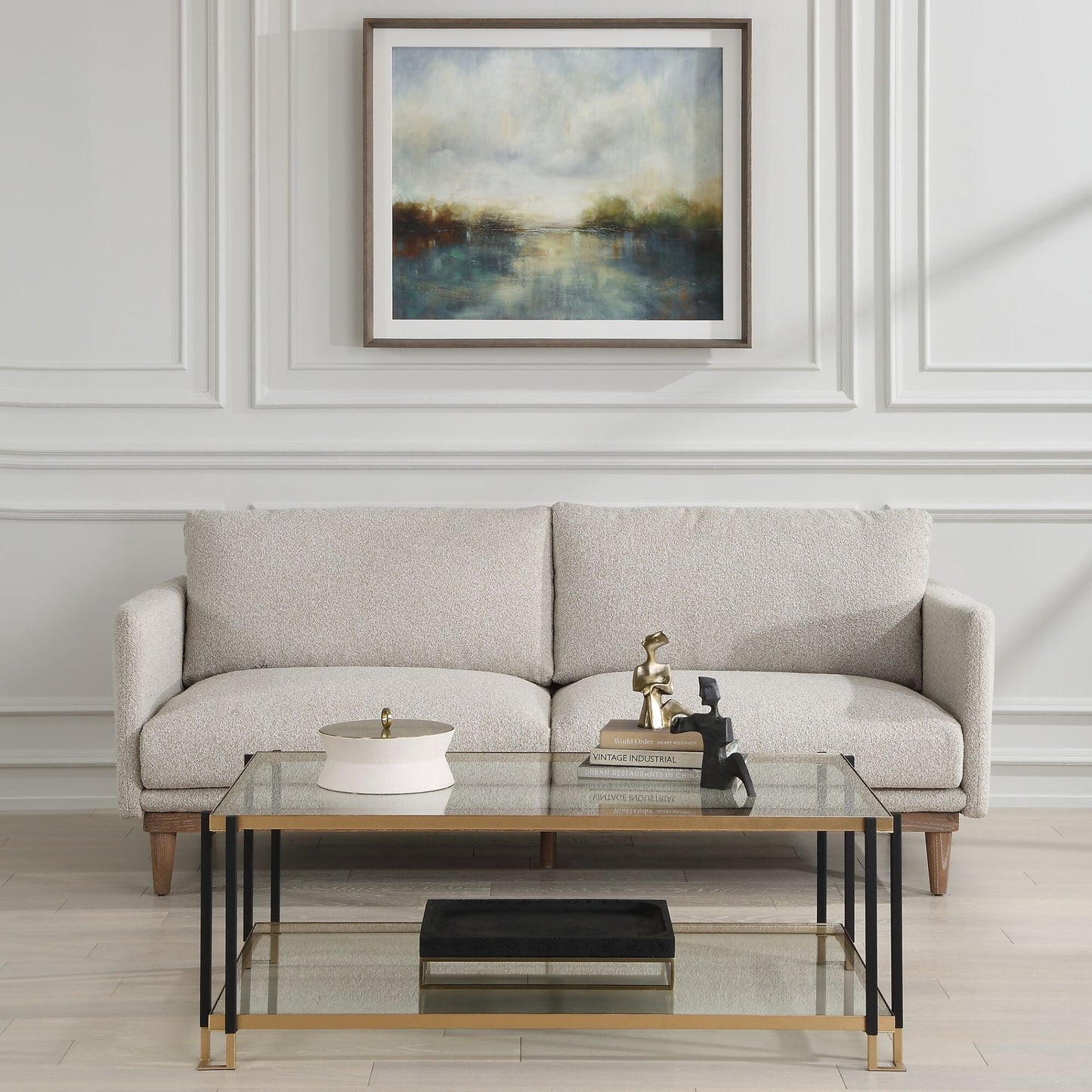 Divano a due posti Solid - 83 - Grigio sabbia