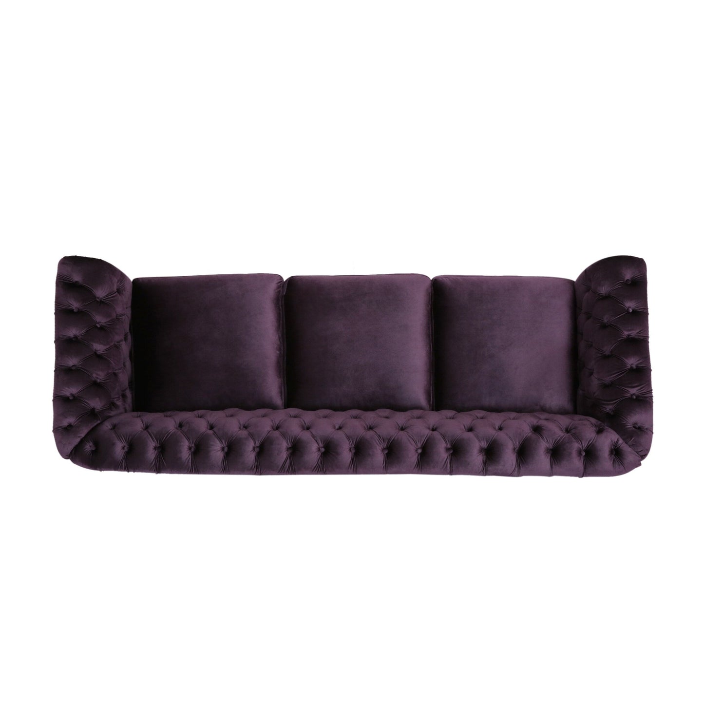 Divano in velluto trapuntato Somerville Chesterfield di Christopher Knight Home