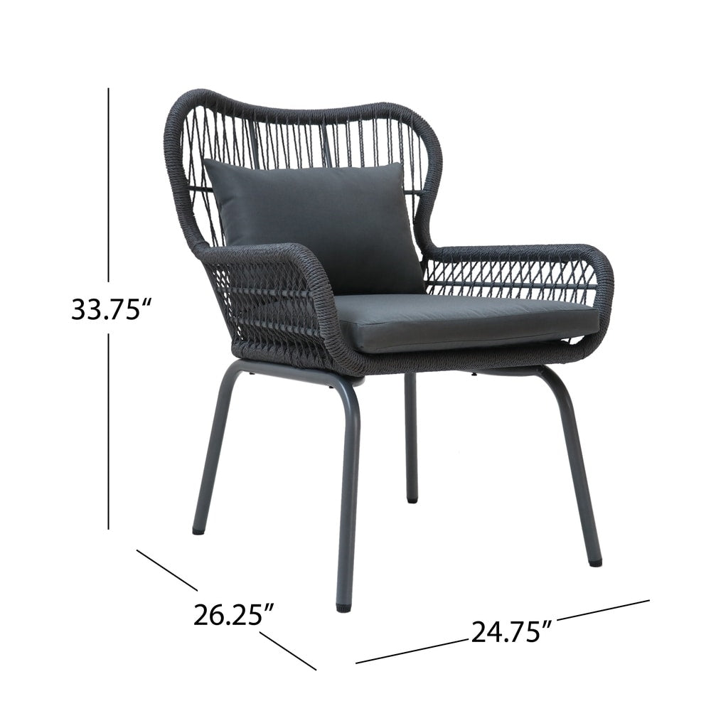 Set da conversazione per esterni Southport da 3 pezzi di Christopher Knight Home