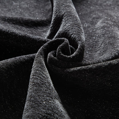 Divano con cuscino morbido in tessuto di ciniglia scintillante con 2 cuscini