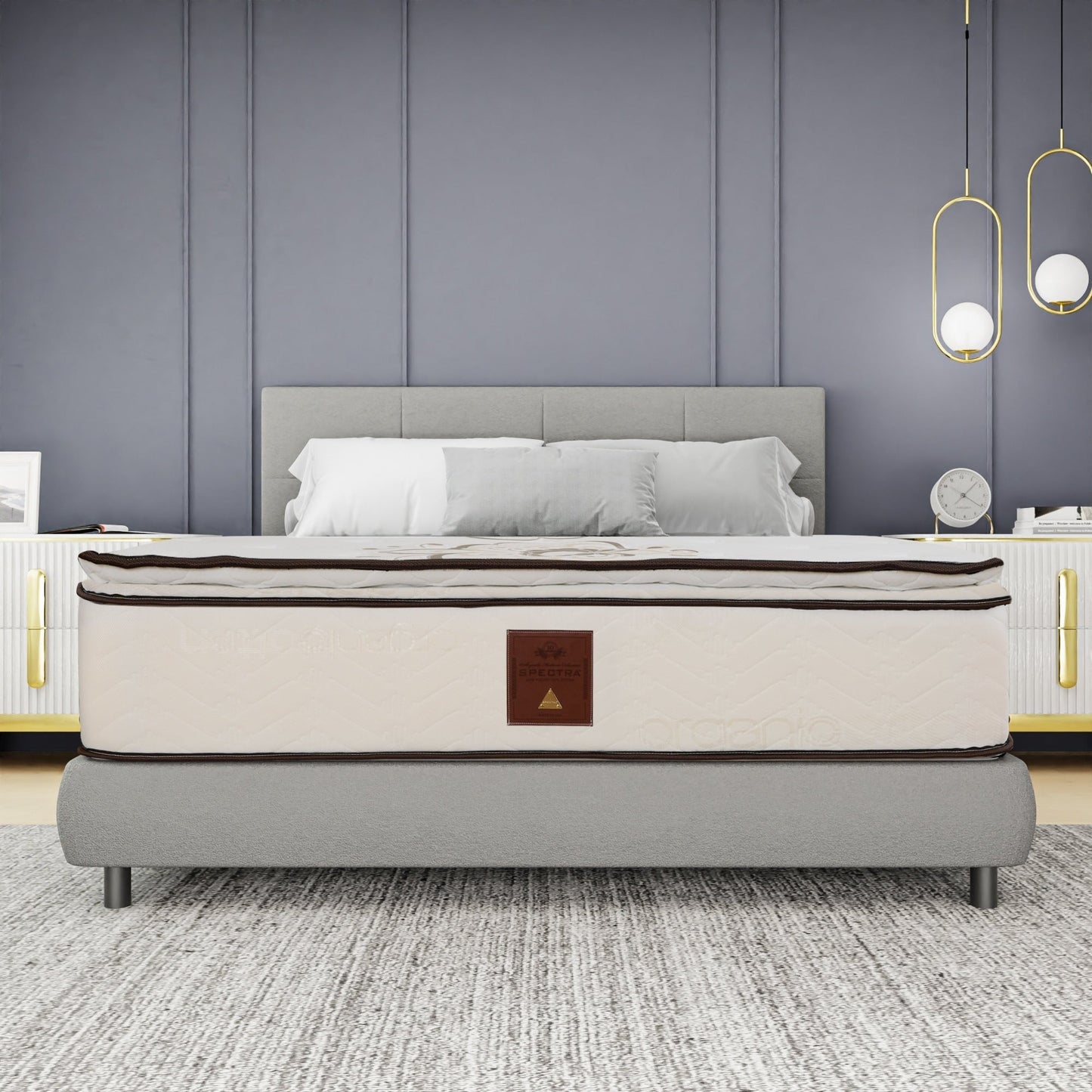 Materasso ortopedico Spectra da 14 pollici con superficie trapuntata in peluche