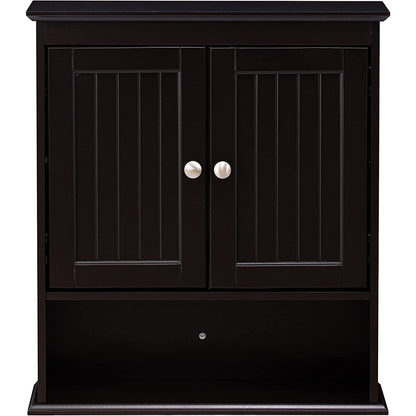 Spirich-Armadietto salvaspazio da parete per bagno sopra il WC con anta, in legno, bianco