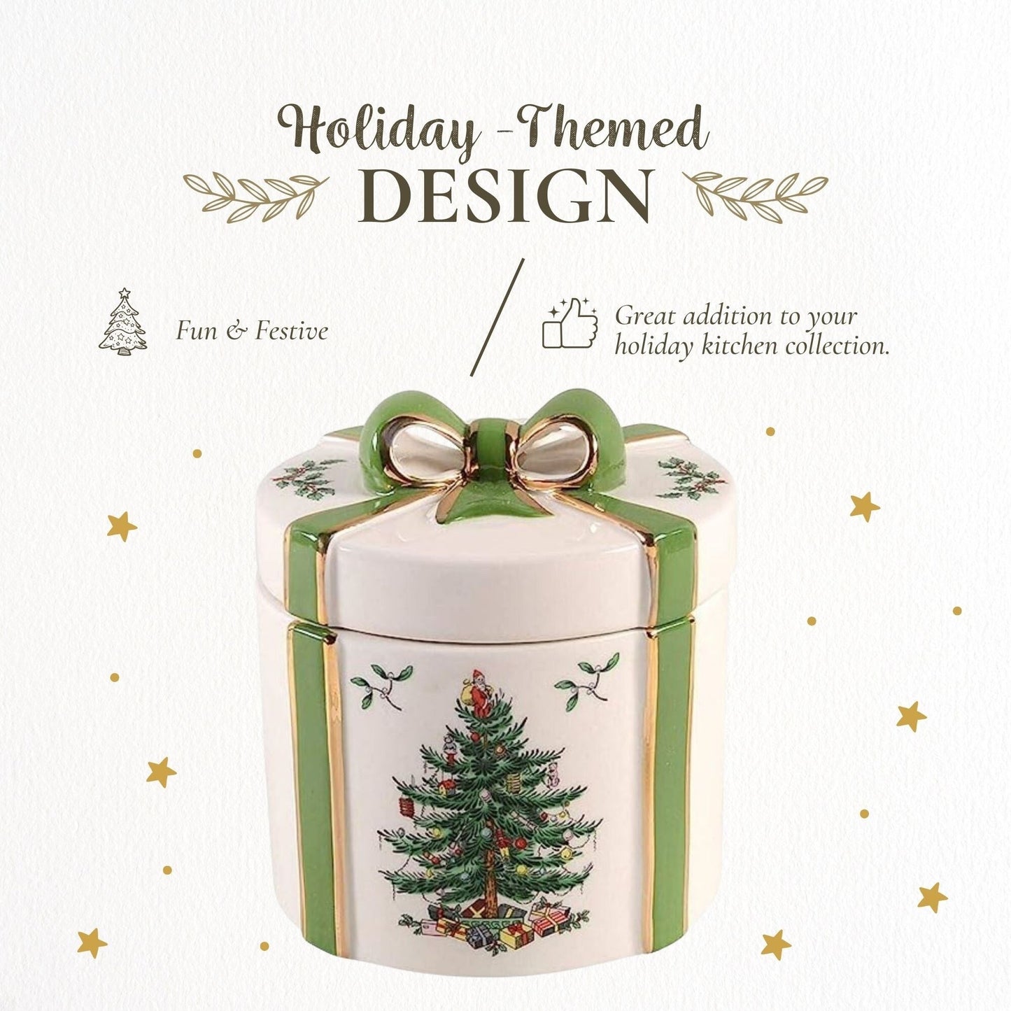 Albero di Natale Spode - Confezione regalo da 2 pezzi - 4