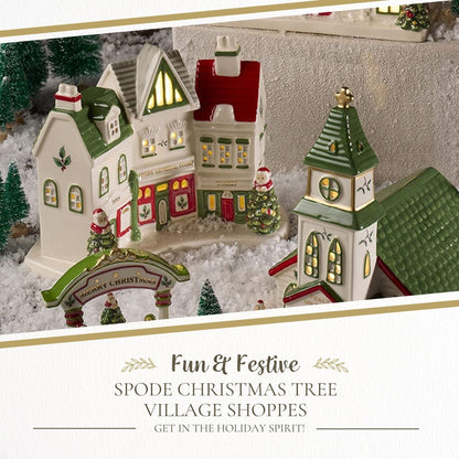 Albero di Natale Spode Village Shoppes - 7,9 L x 3 W x 5 H