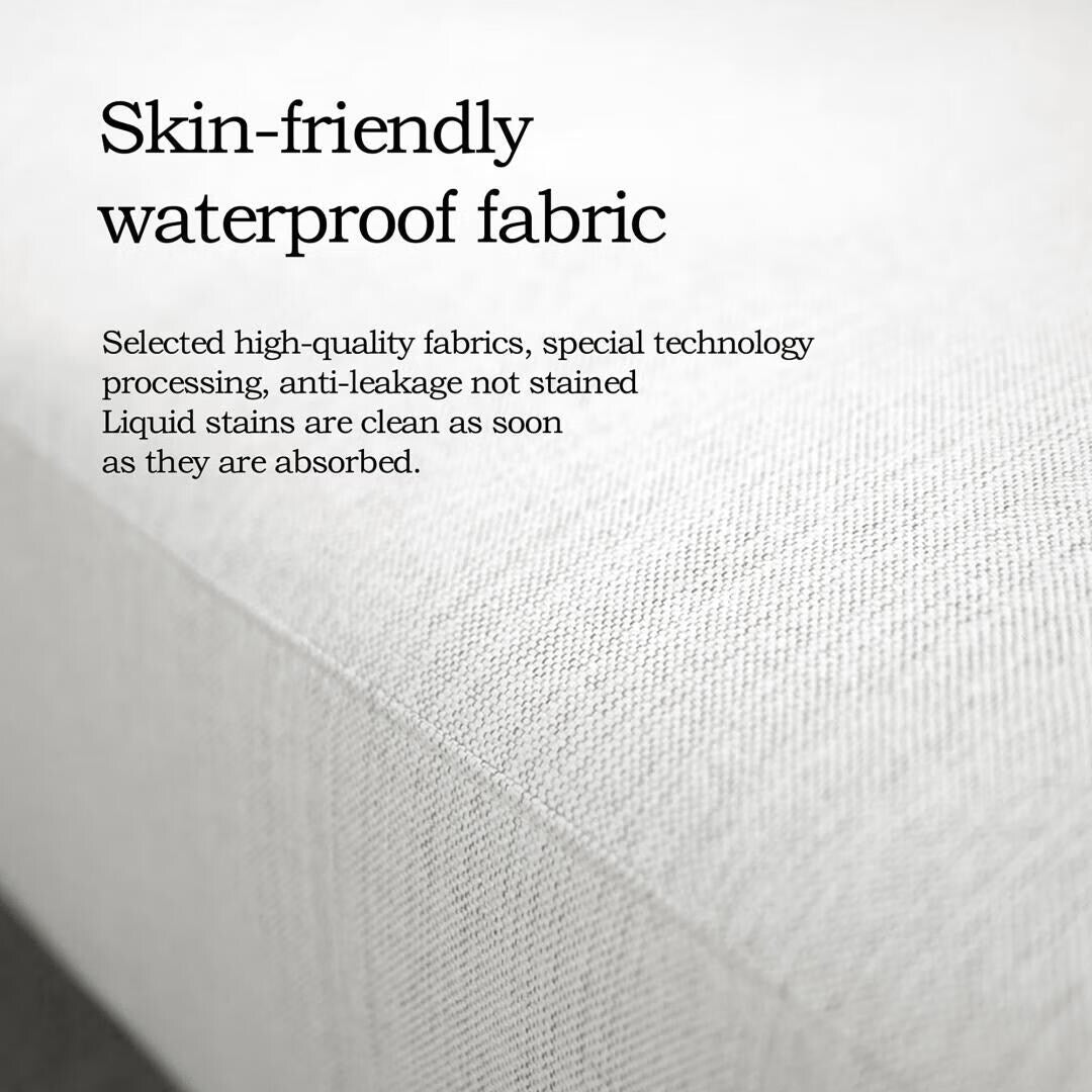 Divano dritto in tessuto con braccioli quadrati color beige