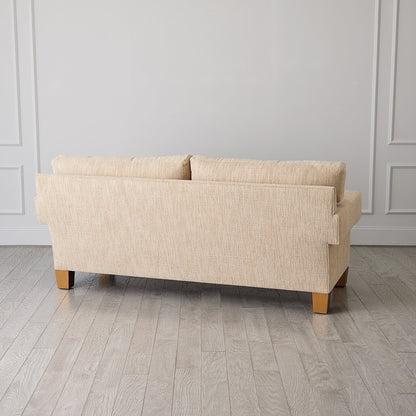 Divano con braccioli quadrati