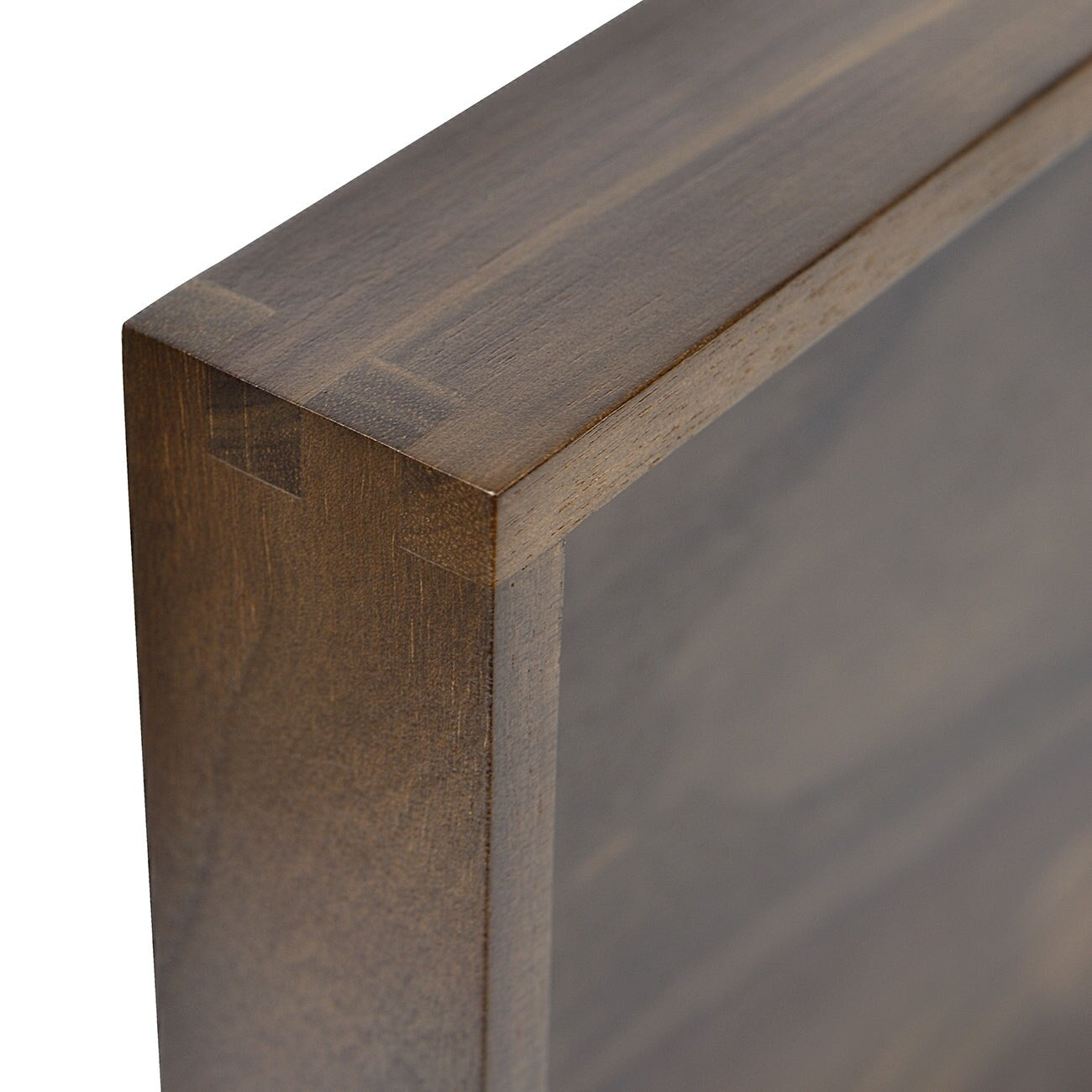 Vassoio da portata quadrato in legno di noce nero KINWELL con manici