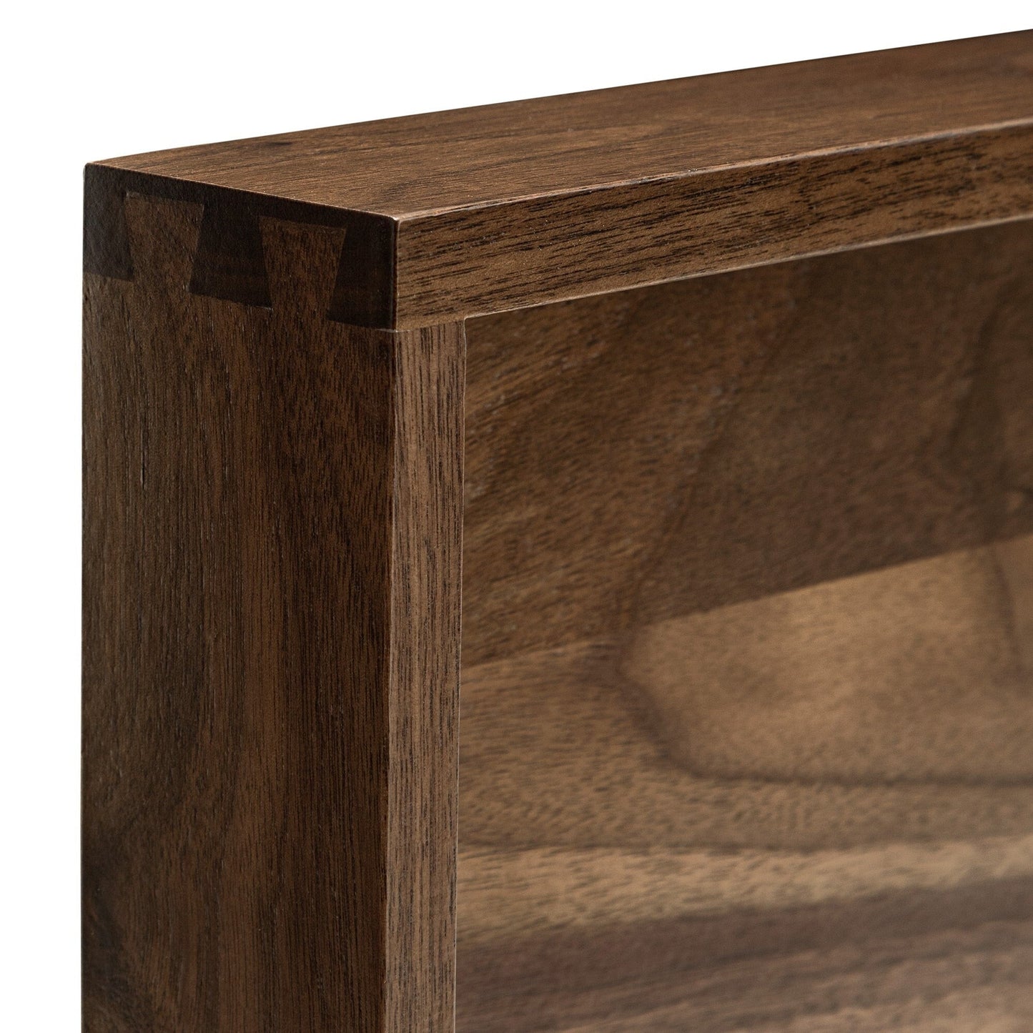 Vassoio da portata quadrato in legno di noce nero KINWELL con manici