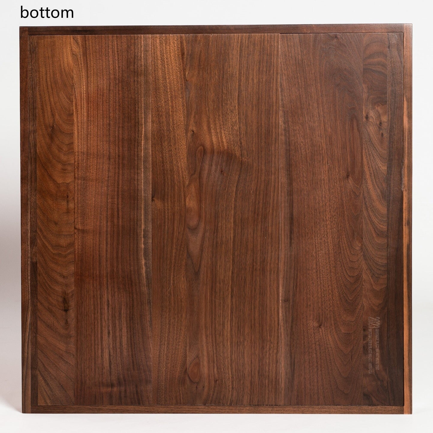 Vassoio da portata quadrato in legno di noce nero KINWELL con manici