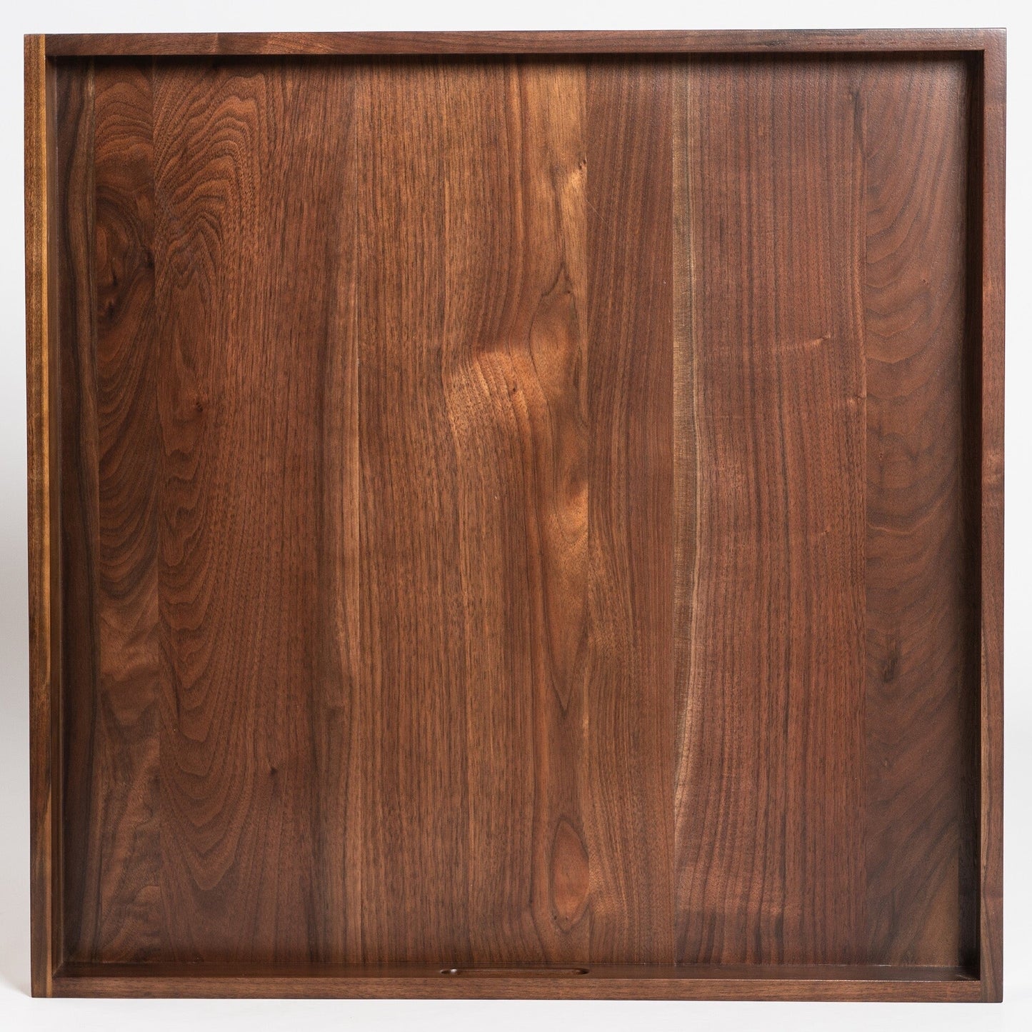 Vassoio da portata quadrato in legno di noce nero KINWELL con manici