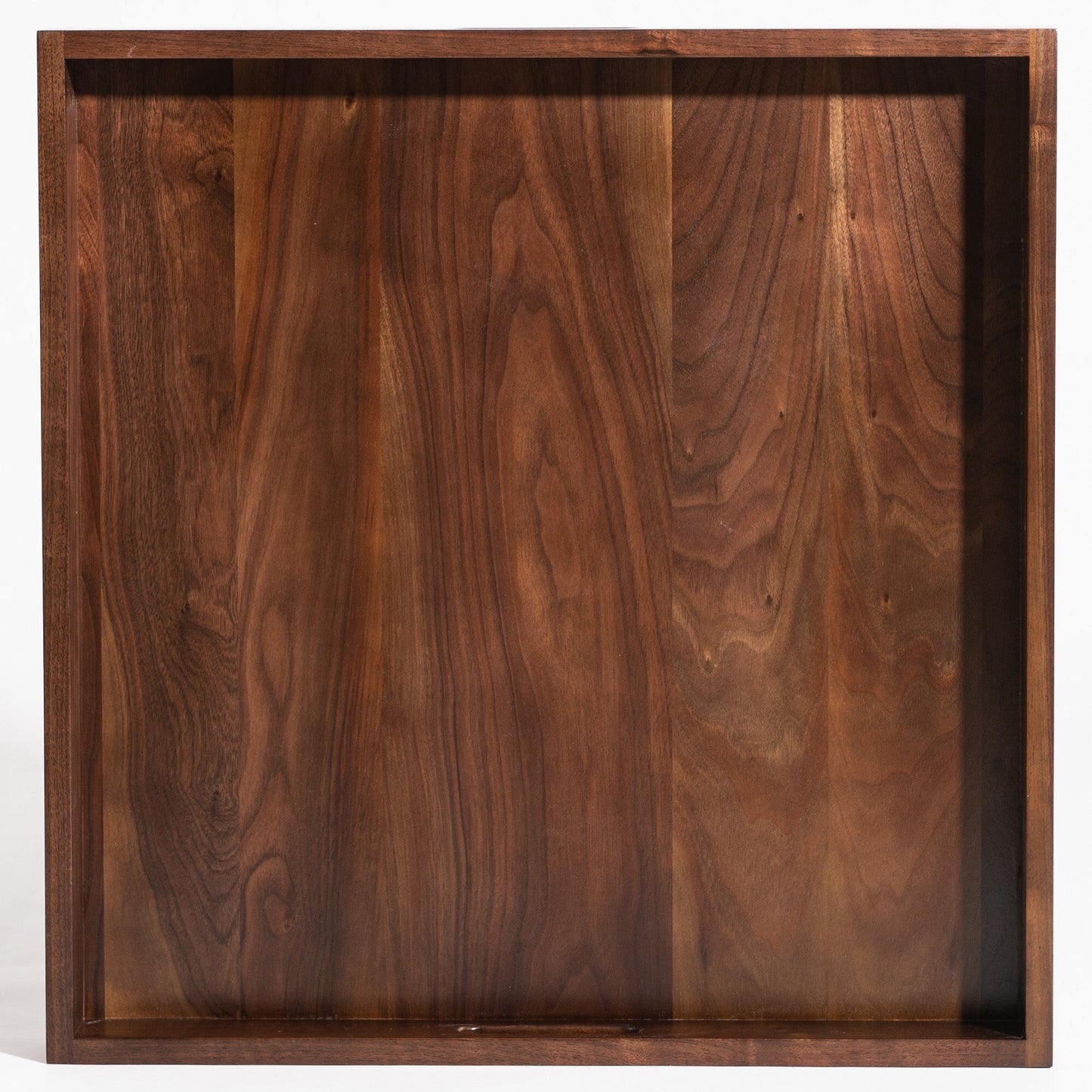 Vassoio da portata quadrato in legno di noce nero KINWELL con manici