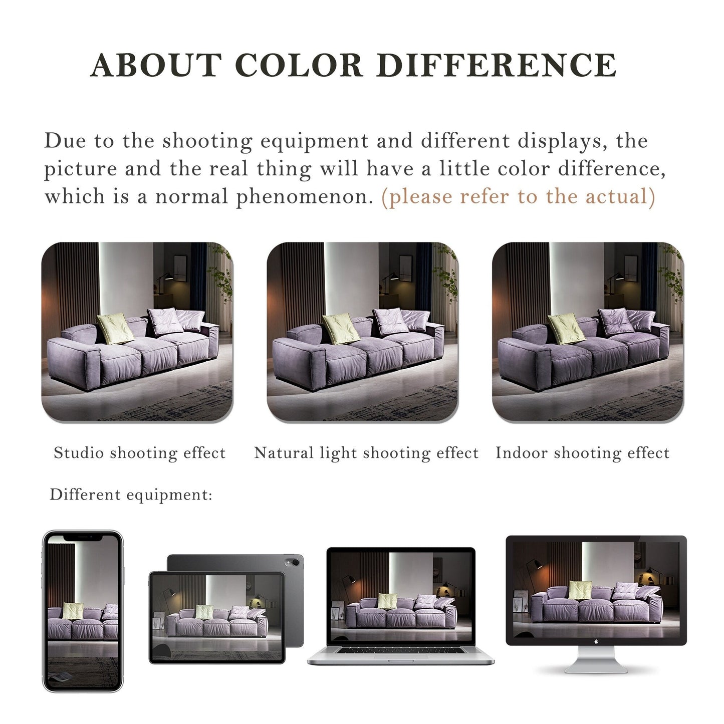 Divano quadrato 110'' Masha Velvet a quattro posti per soggiorno Divano-letto