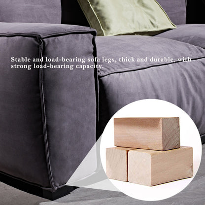 Divano quadrato 110'' Masha Velvet a quattro posti per soggiorno Divano-letto