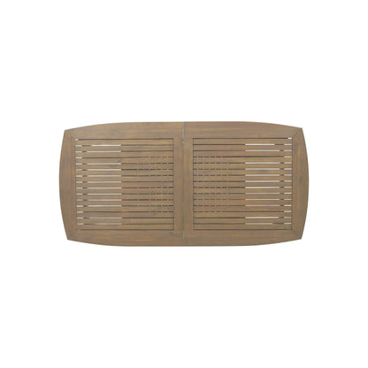 Set da pranzo espandibile da esterno Stamford in legno di acacia da 9 pezzi di Christopher Knight Home